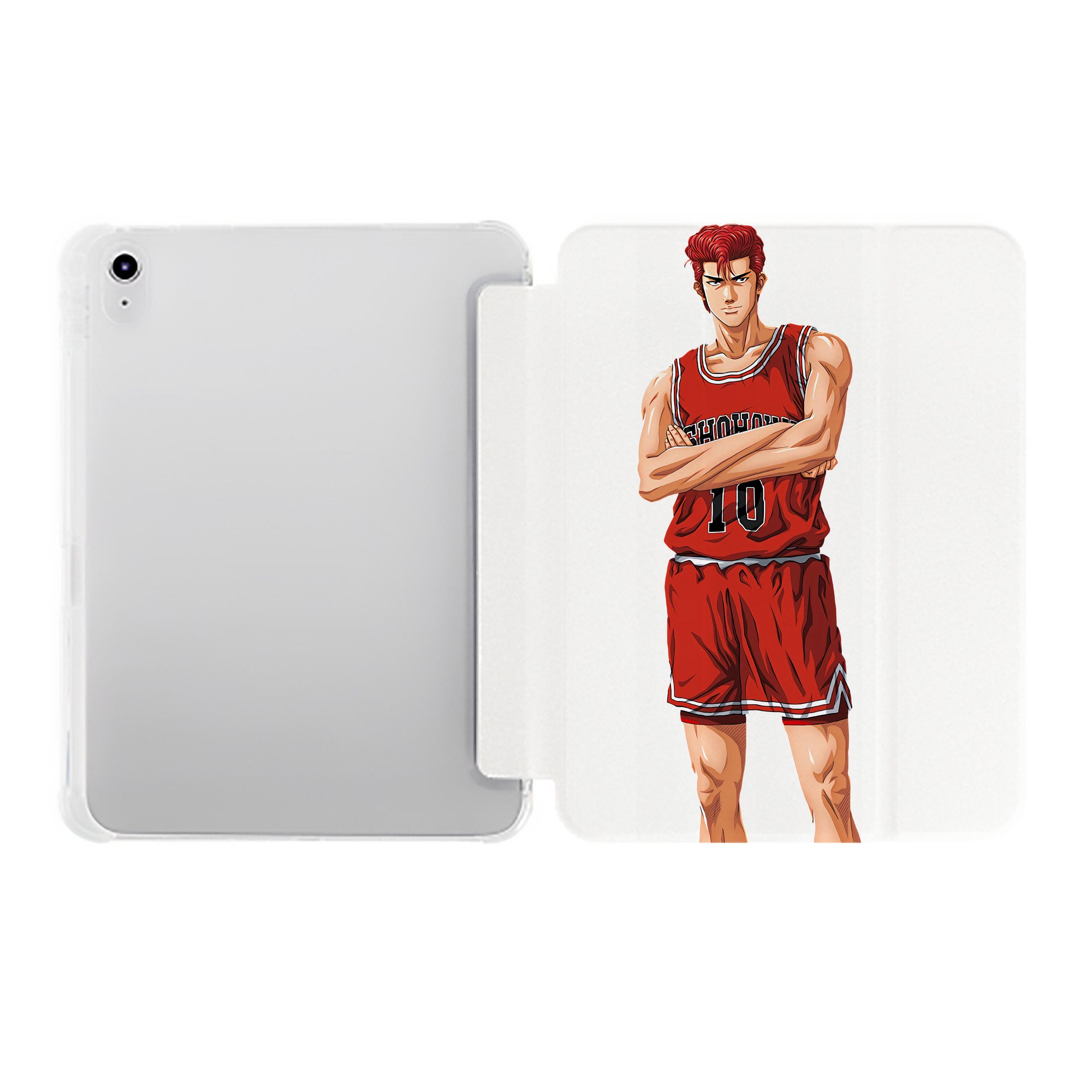 （画像用） SLAM DUNK／スラムダンク IPad ケース ペン収納付き 三つ折りスタンド PUレザー×シリコン 対応機種9.5/10.5/10.9インチ